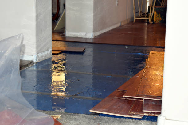 Professional Burst Pipe Cleanup technician working in Lancaster, MA